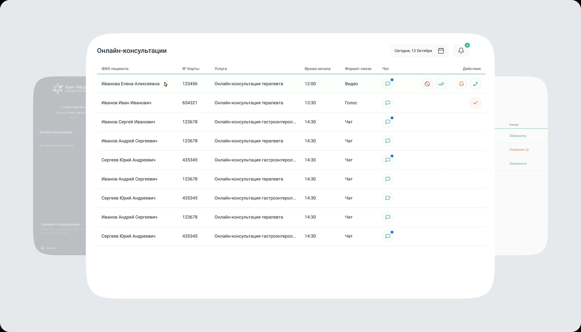 Manage consultation image
