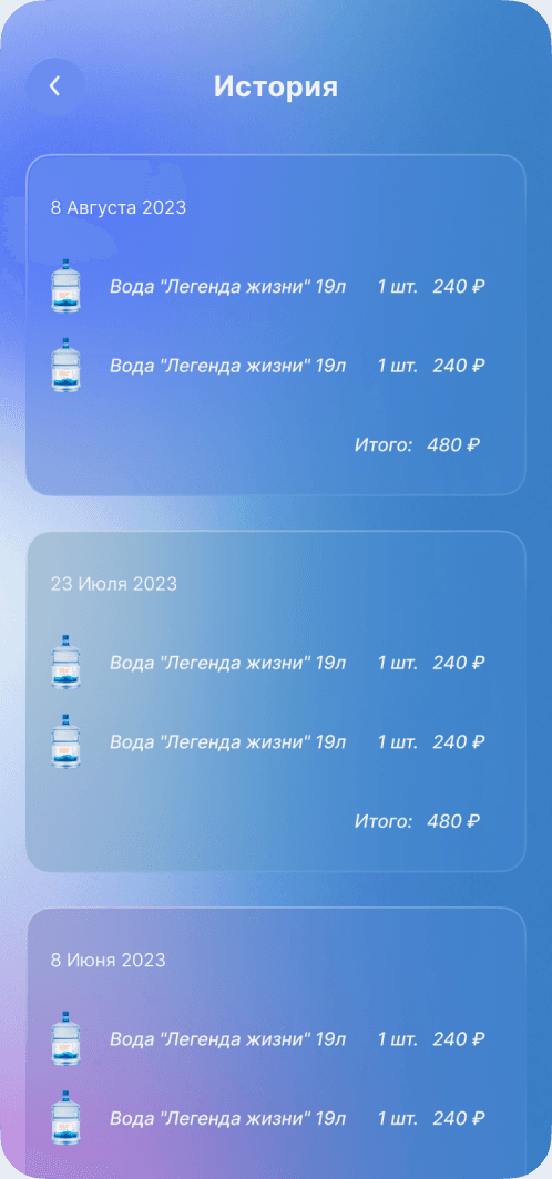 orders history example