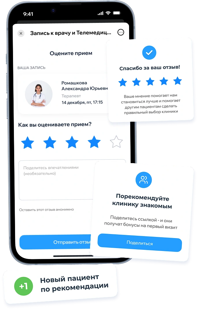 Привлечение новых пациентов через рекомендации
